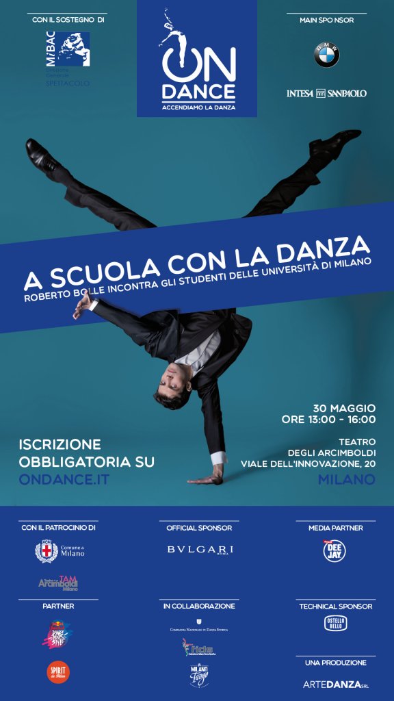 a scuola con la danza roberto bolle